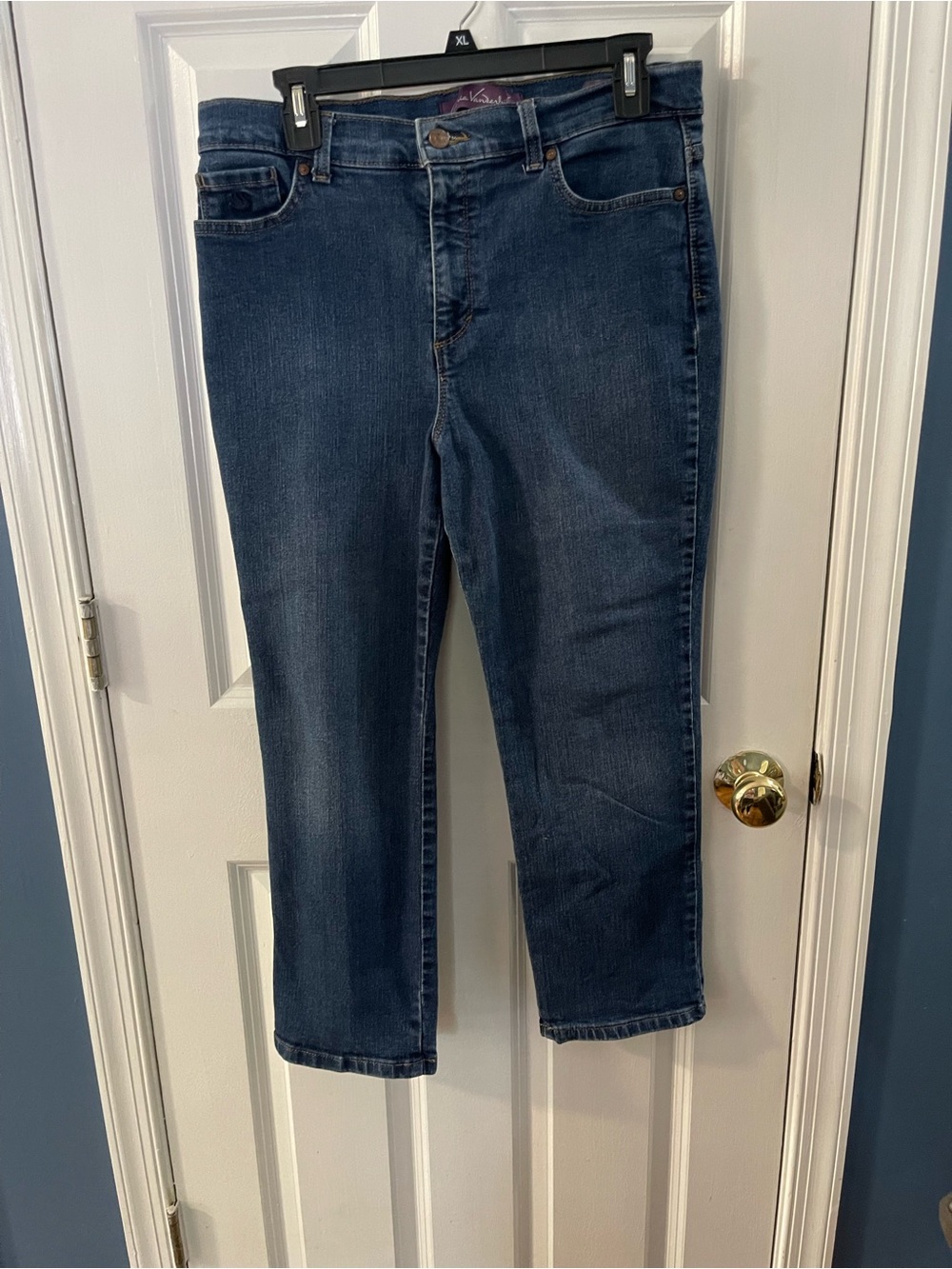 Gloria Vanderbilt Classic Amanda Straight-Leg Dark Blue Jeans